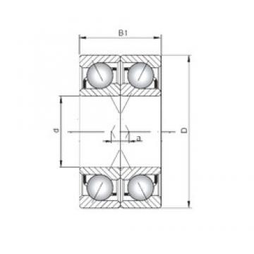 ISO 7332 BDF angular contact ball bearings