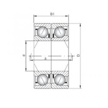 ISO 7330 BDB angular contact ball bearings