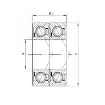 ISO 7020 CDT angular contact ball bearings