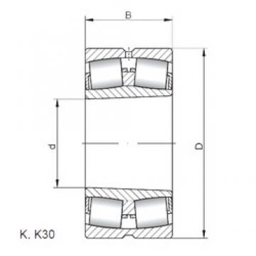 340 mm x 620 mm x 165 mm  ISO 22268 KW33 spherical roller bearings