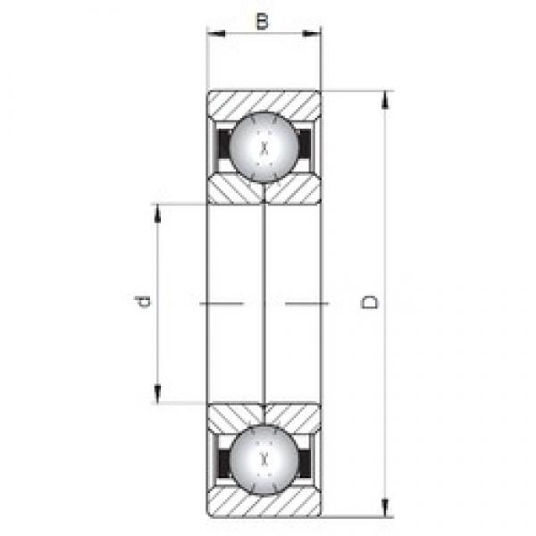 ISO QJ316 angular contact ball bearings #3 image