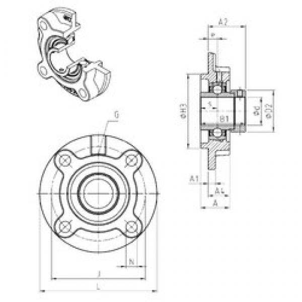 SNR EXFC206 bearing units #3 image