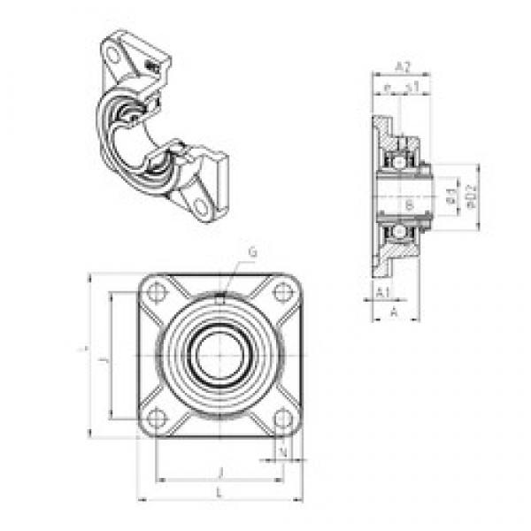 SNR UKF209H bearing units #3 image