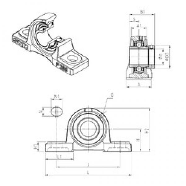 SNR EXP216 bearing units #3 image