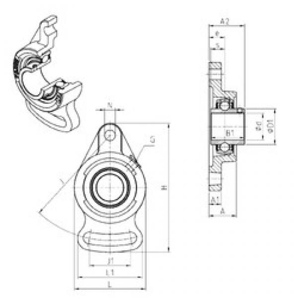 SNR UCFA209 bearing units #3 image