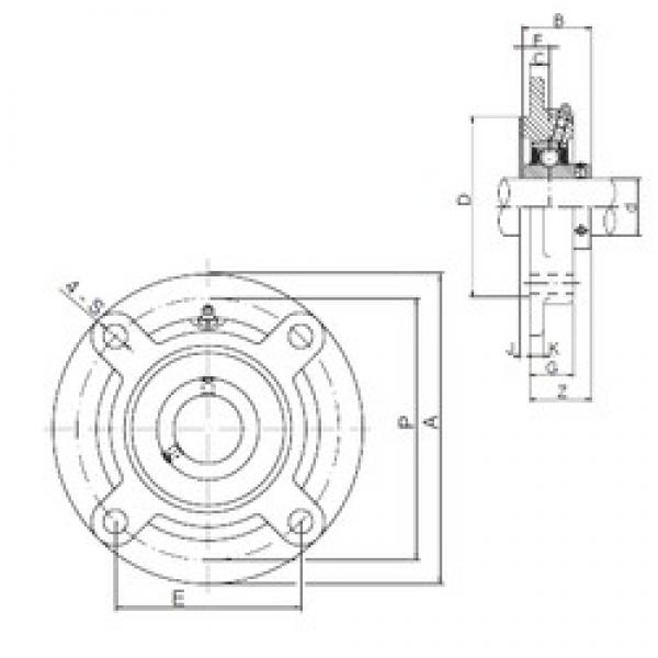 80 mm x 186 mm x 85,7 mm  ISO UCFCX16 bearing units #3 image