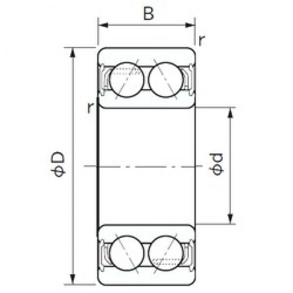 50 mm x 90 mm x 30.2 mm  NACHI 5210A-2NS angular contact ball bearings #3 image