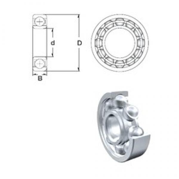 1,984 mm x 6,35 mm x 3,571 mm  ZEN R1-4-2Z deep groove ball bearings #3 image