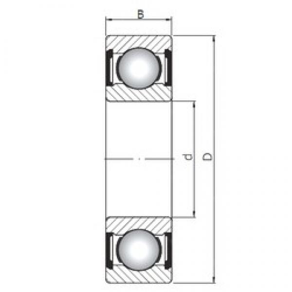 25 mm x 62 mm x 17 mm  ISO 6305 ZZ deep groove ball bearings #3 image