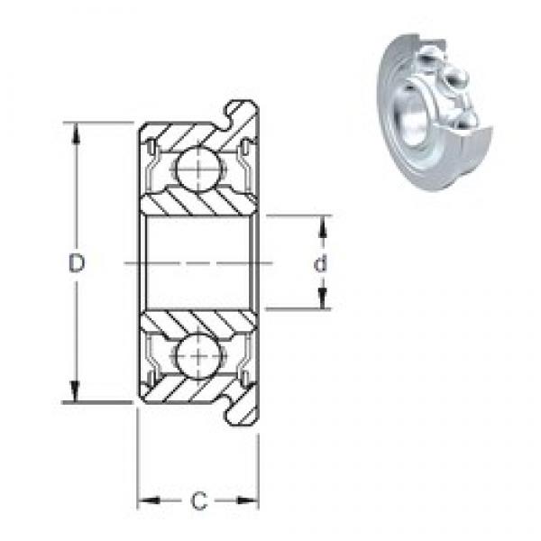 3 mm x 8 mm x 4 mm  ZEN F693-2Z deep groove ball bearings #3 image