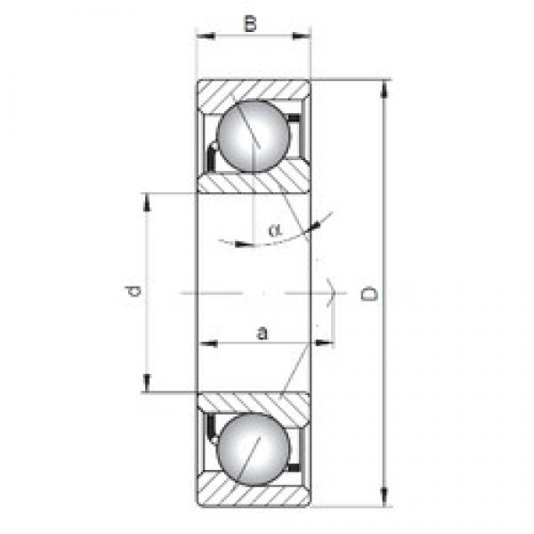 65 mm x 160 mm x 37 mm  ISO 7413 A angular contact ball bearings #3 image