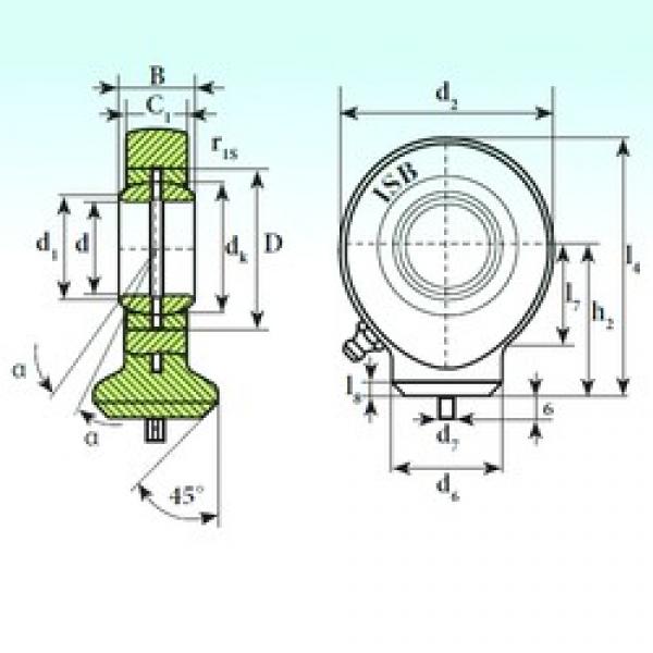 17 mm x 30 mm x 14 mm  ISB T.A.C. 217 plain bearings #3 image