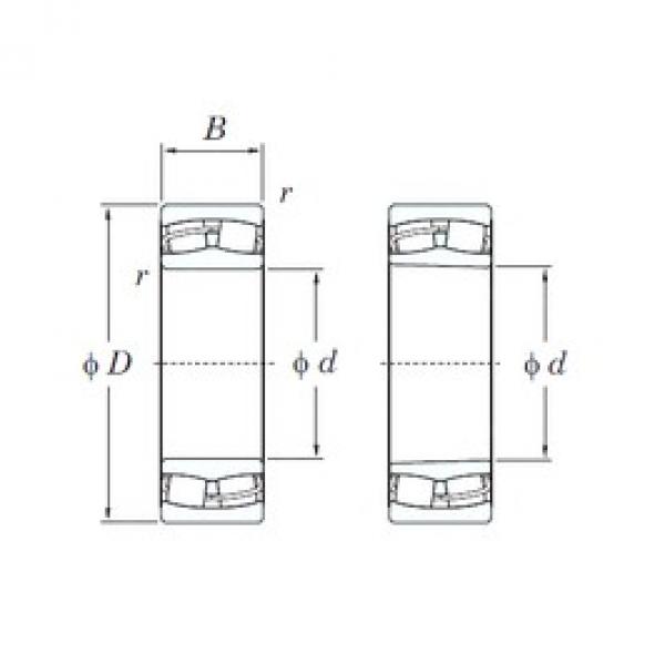 110 mm x 200 mm x 53 mm  KOYO 22222RHRK spherical roller bearings #3 image